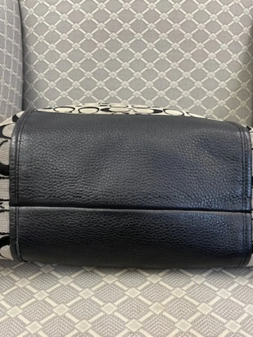 Coach Vintage Park Signature Hobo - Black and Tan